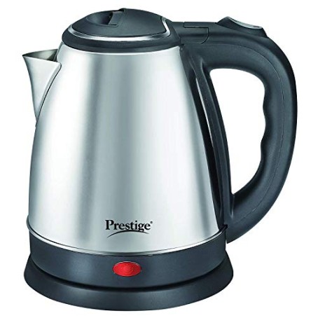Prestige 1.5 Litres Electric Kettle (PKOSS 1.5) 1500W Silver Black Prestige 1.5 Litres Electric Kettle (PKOSS 1.5) 1500W Silver Black