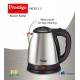 Prestige 1.5 Litres Electric Kettle (PKOSS 1.5) 1500W  Silver - Black Automatic Cut-off  Stainless Steel 