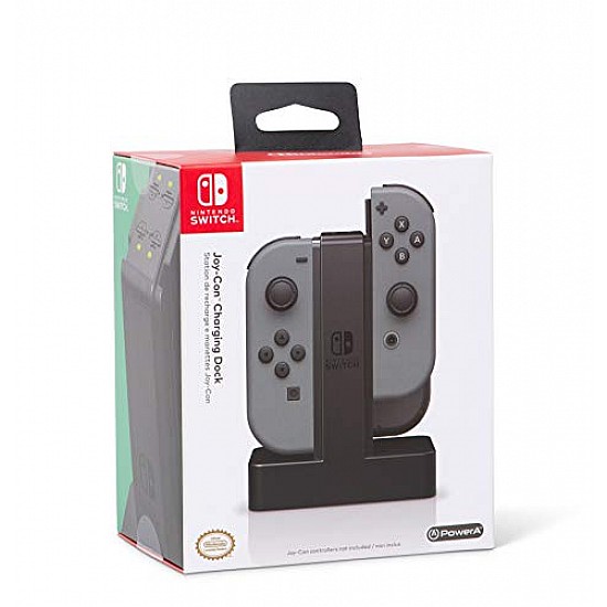 PowerA Joy-Con Charging Dock For Nintendo Switch, Black (Officially Licensed), USB