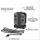 PowerA Joy-Con Charging Dock For Nintendo Switch, Black (Officially Licensed), USB