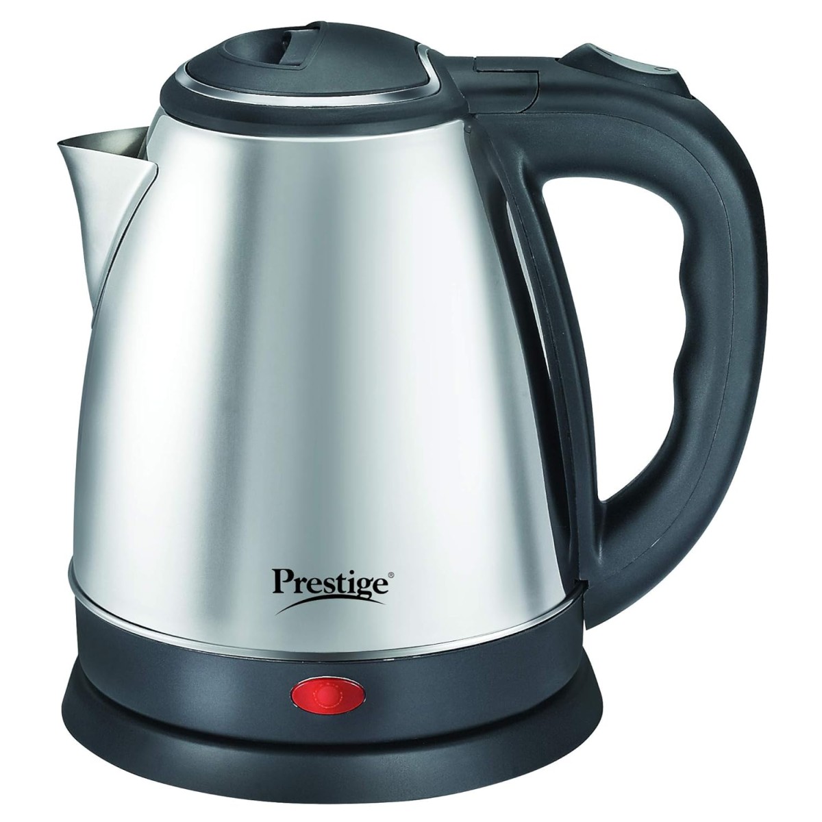 Prestige 1.8 Litres Electric Kettle (PKOSS 1.8) 1500W Silver - Black Automatic Cut-off