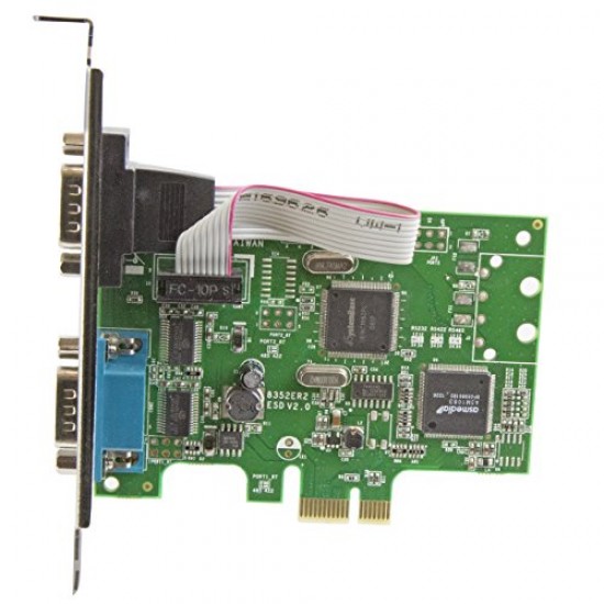 StarTech.com PCI Express Serial Card – 2 Port – Dual Channel 16C1050 UART – Serial Expansion Card