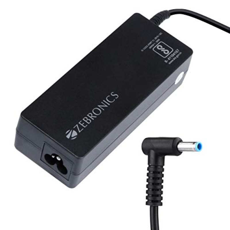 Zebronics ZEB-LA453019590H 90W Laptop Adapter with - Black