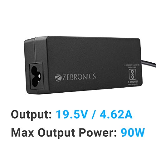 Zebronics ZEB-LA453019590H 90W Laptop Adapter with - Black Zebronics ZEB-LA453019590H 90W Laptop Adapter with - Black