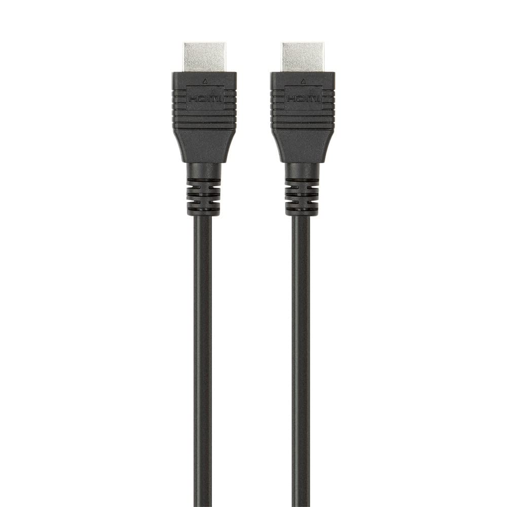 Belkin 1 Meter (3.3 Feet) High-Speed Nickel-Plated HDMI Cable, Supports 3D, 4K, 1080p, Audio Return and Ethernet for TV - Black