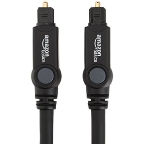 Amazon Basics Digital Optical Audio Toslink Cable For Television 3.28 Feet (Black, 1 Meter) - 5-Pack Amazon Basics Digital Optical Audio Toslink Cable For Television 3.28 Feet (Black, 1 Meter) - 5-Pack