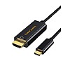 CableCreation USB C to HDMI Cable 6Feet, USB Type C to HDMI 4K@30Hz, Thunderbolt 3/4, Black