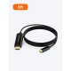 CableCreation USB C to HDMI Cable 6Feet, USB Type C to HDMI 4K@30Hz, Thunderbolt 3/4, Black