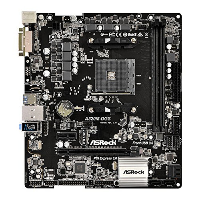 ASRock A320M-HDV R4.0 BIOS Updated for Ryzen 3rd Gen Processors with 4 SATA3