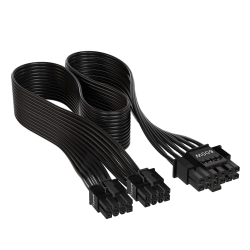 Corsair 600W 12+4 pin PCIe 5.0 12VHPWR Type4 600W PSU Power Cable - CP-8920284 Corsair 600W 12+4 pin PCIe 5.0 12VHPWR Type4 600W PSU Power Cable - CP-8920284