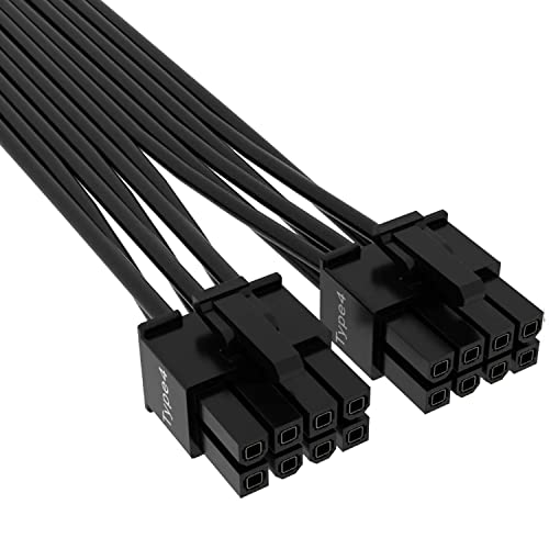 Corsair 600W 12+4 pin PCIe 5.0 12VHPWR Type4 600W PSU Power Cable - CP-8920284 Corsair 600W 12+4 pin PCIe 5.0 12VHPWR Type4 600W PSU Power Cable - CP-8920284