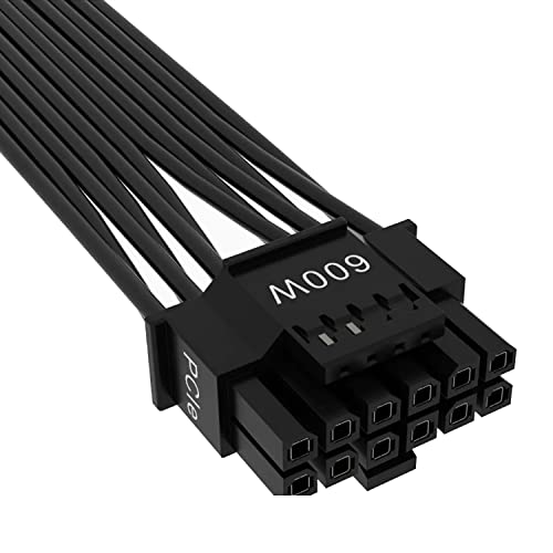 Corsair 600W 12+4 pin PCIe 5.0 12VHPWR Type4 600W PSU Power Cable - CP-8920284 Corsair 600W 12+4 pin PCIe 5.0 12VHPWR Type4 600W PSU Power Cable - CP-8920284