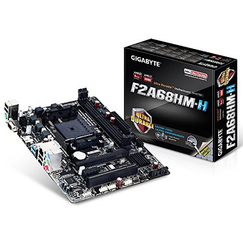 GIGABYTE AMD A68, FM2+ and FM2 Socket,Ultra Durable Motherboard (GA-F2A68HM-H)