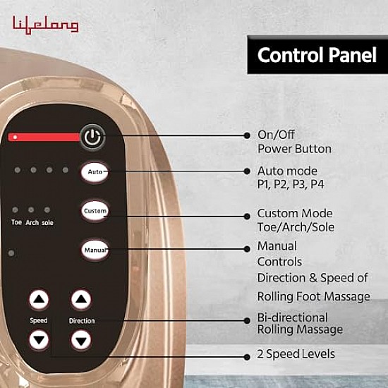 Lifelong Foot Massager Machine for Pain Relief with Kneading function LLM72