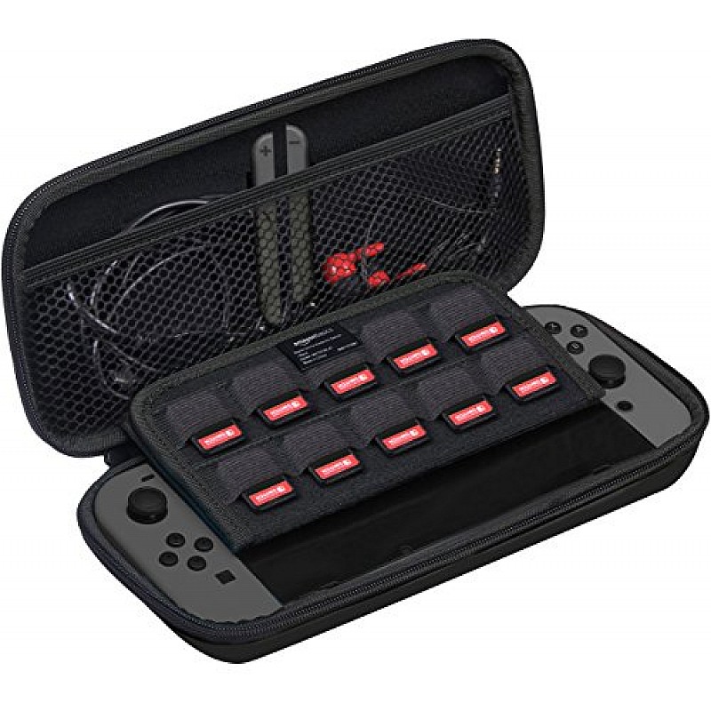 AmazonBasics Starter Kit for Nintendo Switch (Black)