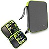 Gizga Essentials Gadget Organizer Case, Portable Zippered Pouch For All Small Gadgets, HDD, Power Bank,  (Black)