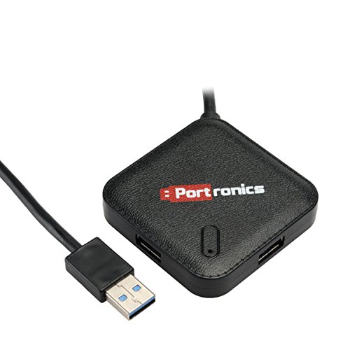 Portronics POR-697 MPort 34 USB 3.0 with 4-Port (Black) Portronics POR-697 MPort 34 USB 3.0 with 4-Port (Black)