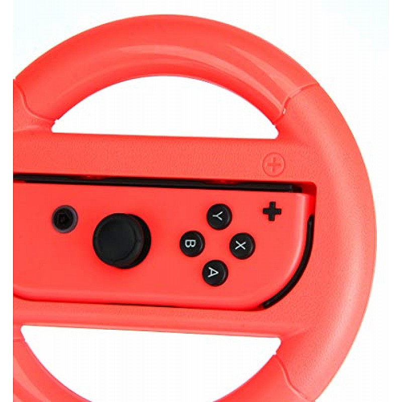 AmazonBasics Steering Wheel Controller for Nintendo Switch - Set of 2, Blue And Red