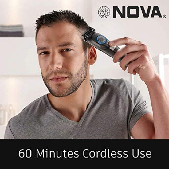 Nova Super Groom NG 1147 Multi-kit 60 Minutes Runtime Hair Trimmer for Men (Black)