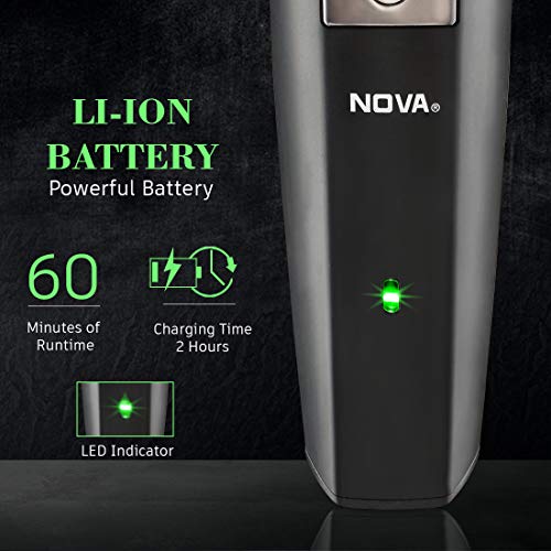 Nova Super Groom NG 1147 Multi-kit 60 Minutes Runtime Hair Trimmer for Men (Black) Nova Super Groom NG 1147 Multi-kit 60 Minutes Runtime Hair Trimmer for Men (Black)