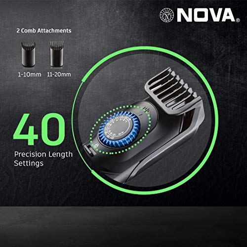 Nova Super Groom NG 1147 Multi-kit 60 Minutes Runtime Hair Trimmer for Men (Black) Nova Super Groom NG 1147 Multi-kit 60 Minutes Runtime Hair Trimmer for Men (Black)