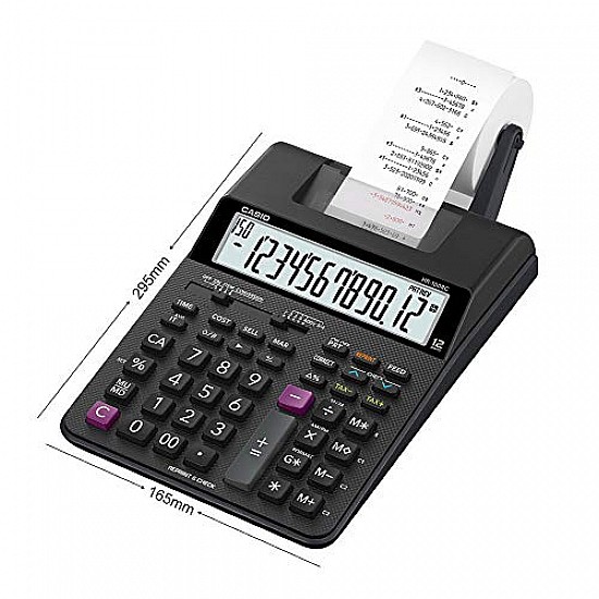 Casio HR-100RC-BK 150 Steps Check & Correct Printing Calculator with Reprint Feature