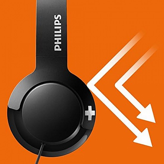 PHILIPS on-ear headphones SHL3075BK/00 on-ear headphones  black