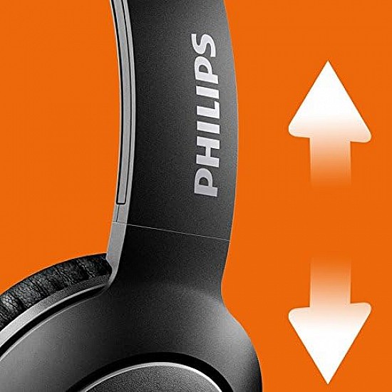 PHILIPS on-ear headphones SHL3075BK/00 on-ear headphones  black