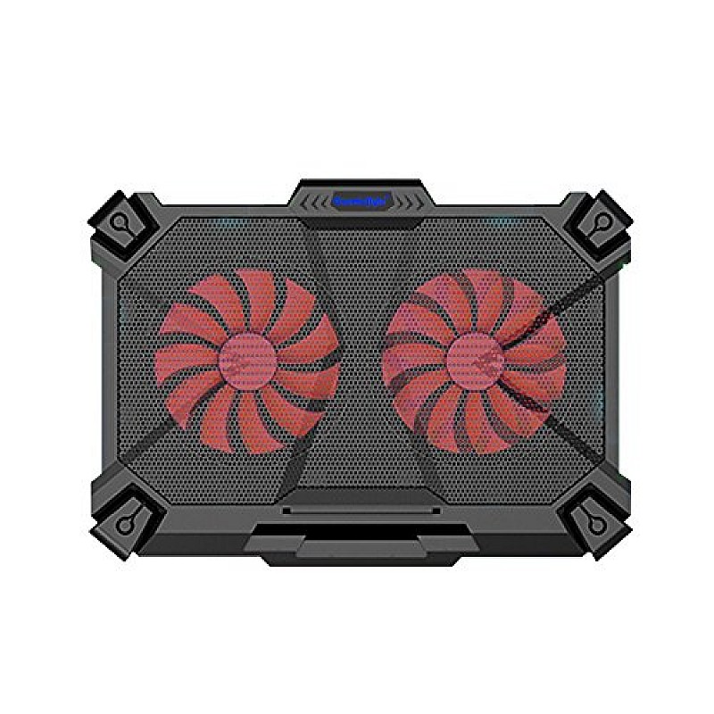 Cosmic Byte Comet Laptop Cooling Pad, Dual 140 mm, USB Ports, Support Upto 17" Laptops (Red)