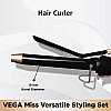 VEGA VHSS-03 Miss Versatile Styling Set Straightener, Curler & Dryer Gift Combo Black