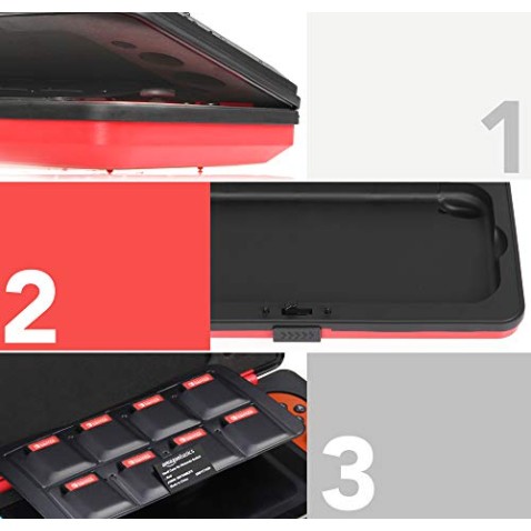AmazonBasics Vault Case for Nintendo Switch, Red AmazonBasics Vault Case for Nintendo Switch, Red