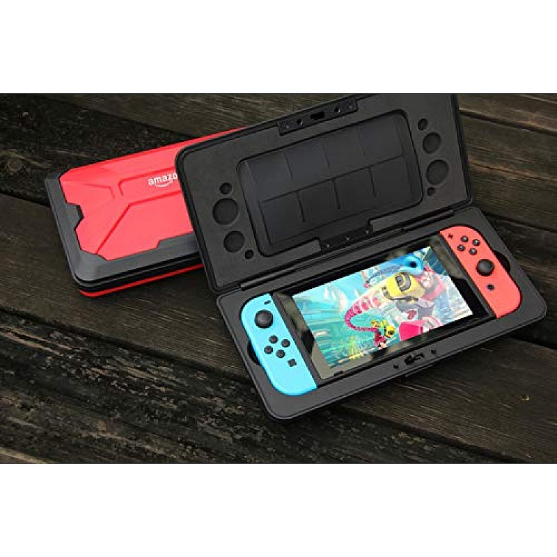 AmazonBasics Vault Case for Nintendo Switch, Red