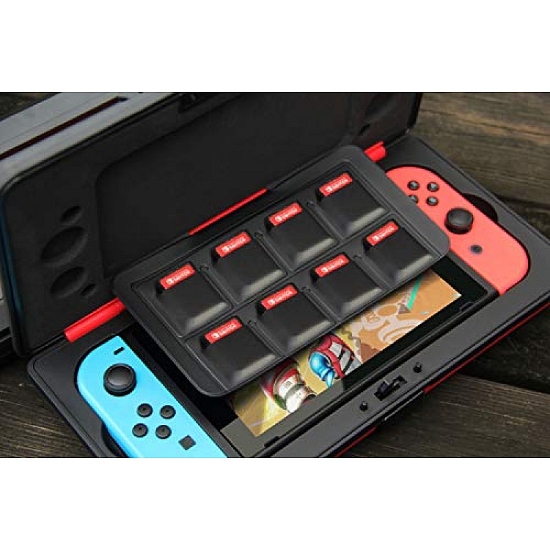 AmazonBasics Vault Case for Nintendo Switch, Red