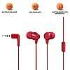 JBL T50HI in-Ear Wired Headphone with Noise Isolation Mic (Red)