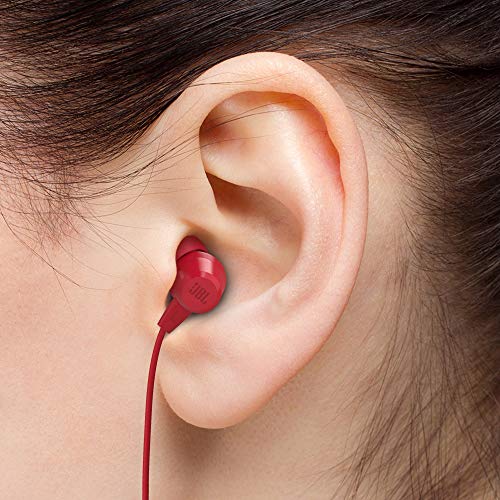 JBL T50HI in-Ear Wired Headphone with Noise Isolation Mic (Red) JBL T50HI in-Ear Wired Headphone with Noise Isolation Mic (Red)