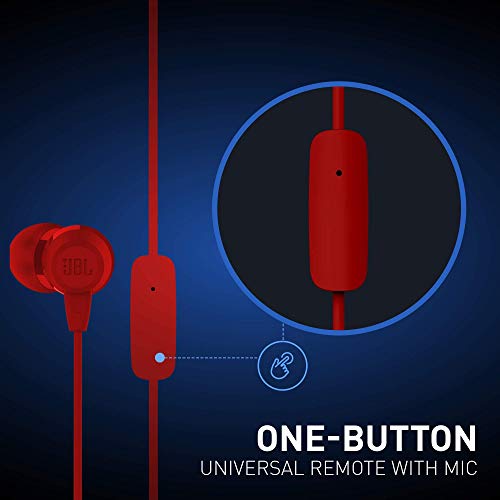 JBL T50HI in-Ear Wired Headphone with Noise Isolation Mic (Red) JBL T50HI in-Ear Wired Headphone with Noise Isolation Mic (Red)