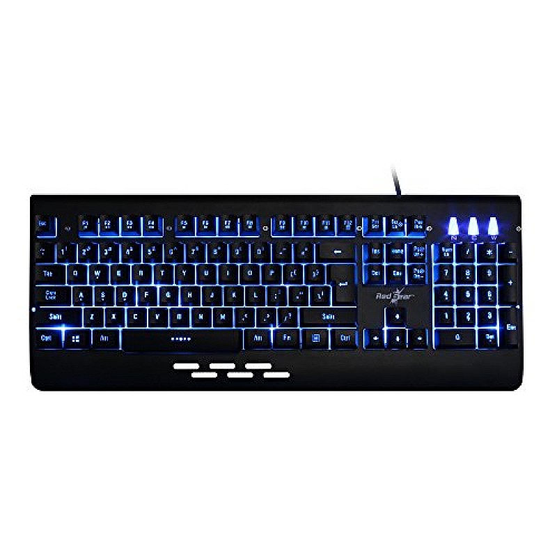 Redgear Blaze Semi-Mechanical wired Gaming keyboard with 3 colour backlit Refurbished 