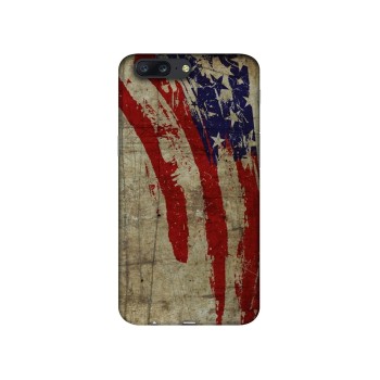 Casotec Vintage American Flag Design 3D Printed Hard Back Case Cover for OnePlus 5
