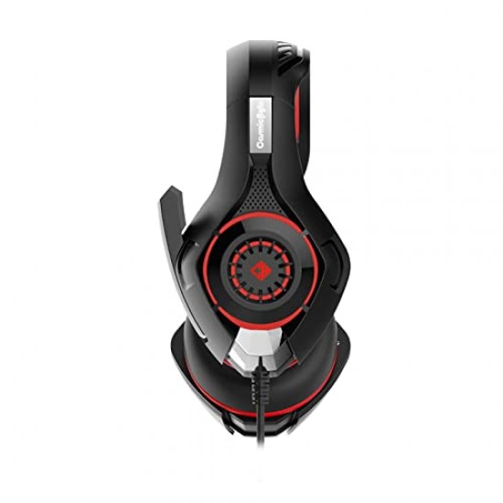 Cosmic Byte GS410 Headphones with Mic and for PS5, PS4, Xbox One, Laptop, PC (Black/Red)