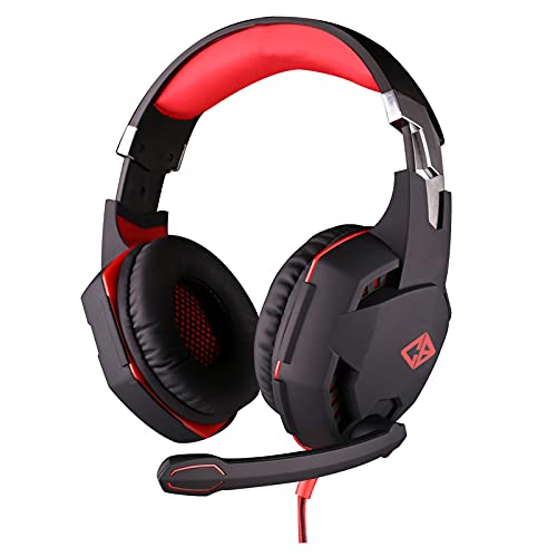 Cosmic Byte Over the Ear Headsets with Mic & LED - G2000 Edition (Black/Red) Cosmic Byte Over the Ear Headsets with Mic & LED - G2000 Edition (Black/Red)