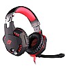 Cosmic Byte Over the Ear Headsets with Mic & LED - G2000 Edition (Black/Red)