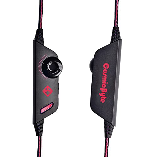 Cosmic Byte Over the Ear Headsets with Mic & LED - G2000 Edition (Black/Red) Cosmic Byte Over the Ear Headsets with Mic & LED - G2000 Edition (Black/Red)