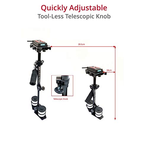 SHOOTVILLA Nano Handheld Video stabilizer or Steadycam for SLR Mini DV Cameras with Box Weighing Upto 1kg Free Quick Release Base Plate SHOOTVILLA Nano Handheld Video stabilizer or Steadycam for SLR Mini DV Cameras with Box Weighing Upto 1kg Free Quick Release Base Plate