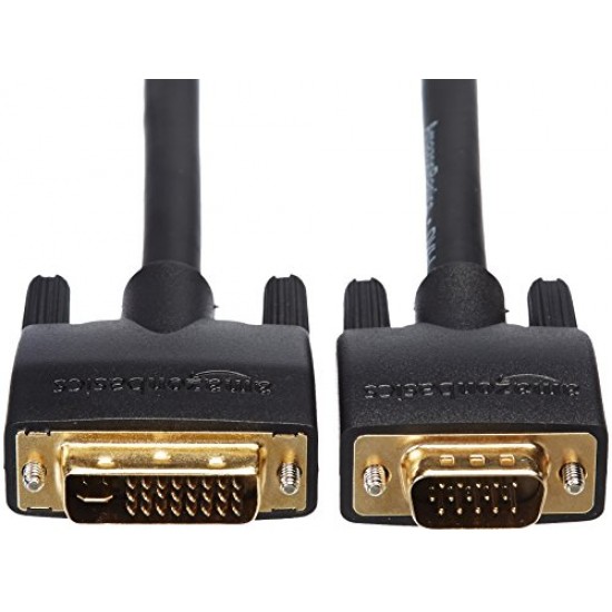 Amazon Basics DVI-I to VGA Cable - 15-Feet (Black)