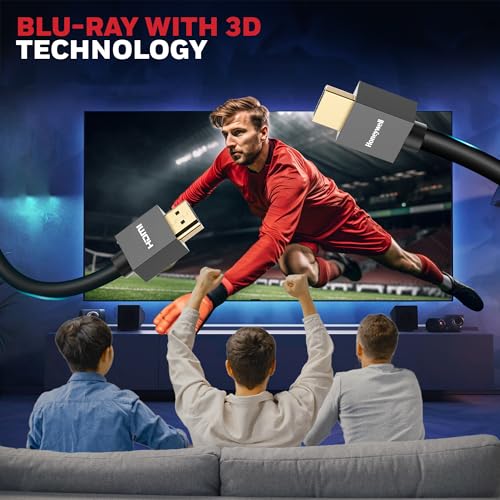 Honeywell HDMI Cable v2.0 with Ethernet, 3D/4K 60Hz Ultra HD Resolution, 2 Mtr, 18 GBPS Transmission Speed Honeywell HDMI Cable v2.0 with Ethernet, 3D/4K 60Hz Ultra HD Resolution, 2 Mtr, 18 GBPS Transmission Speed