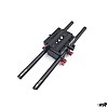 Shootvilla Universal Rail System 15mm Rod Support for EOS 5D Mark2 7D 550d t2i DSLR DV Camera HDV Video Film Shooting Movie (Black)