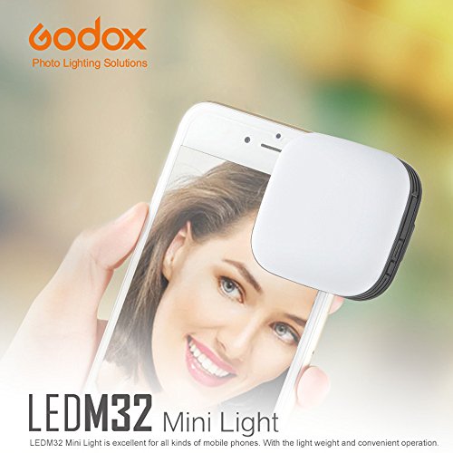 Godox LEDM32 Smartphone Mini Light Black & White Godox LEDM32 Smartphone Mini Light Black & White