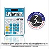 Casio MJ-12VCb-BU 300 Steps Check & Correct Colourful Desktop Calculator (Blue)