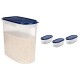 Signoraware Large 24 Litres Modular Multi-Purpose Plastic Containers with Lid Pack 1 Mod Blue 