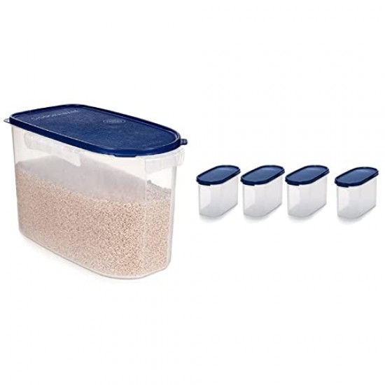 Signoraware Large 24 Litres Modular Multi-Purpose Plastic Containers with Lid Pack 1 Mod Blue 